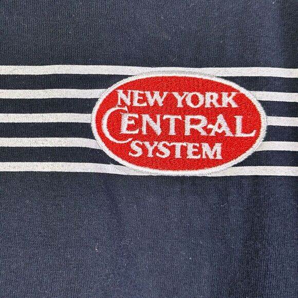 New York Central System Railroad Dk Black T-Shirt Size XXL Railway Embroidered - Picture 4 of 11